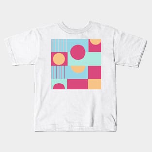 retro geometric pattern Kids T-Shirt